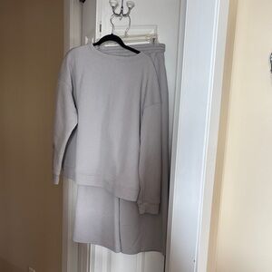 Women's Gray Sweater Set